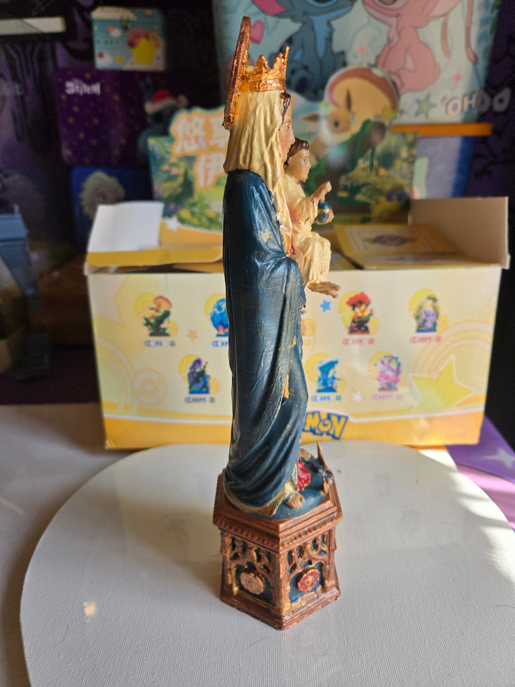 Virgin Mary & Child – 3D Printed & Hand-Painted Collectible Figurine