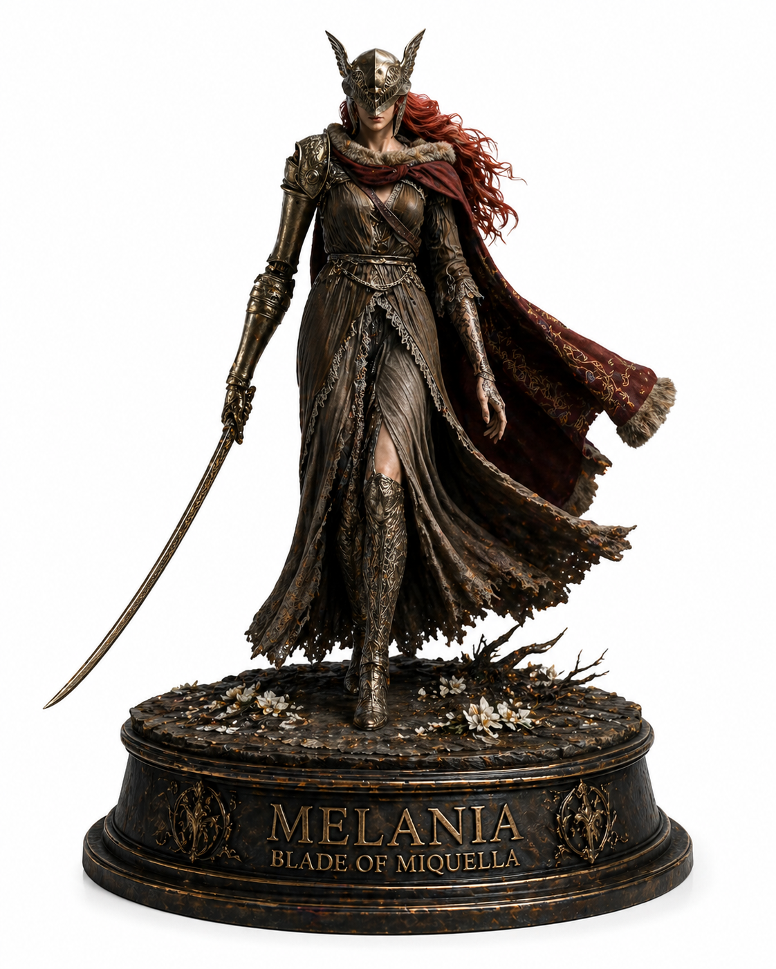 Malenia, Blade of Miquella 3D Hand Painted Figurine – Elden Ring Inspired