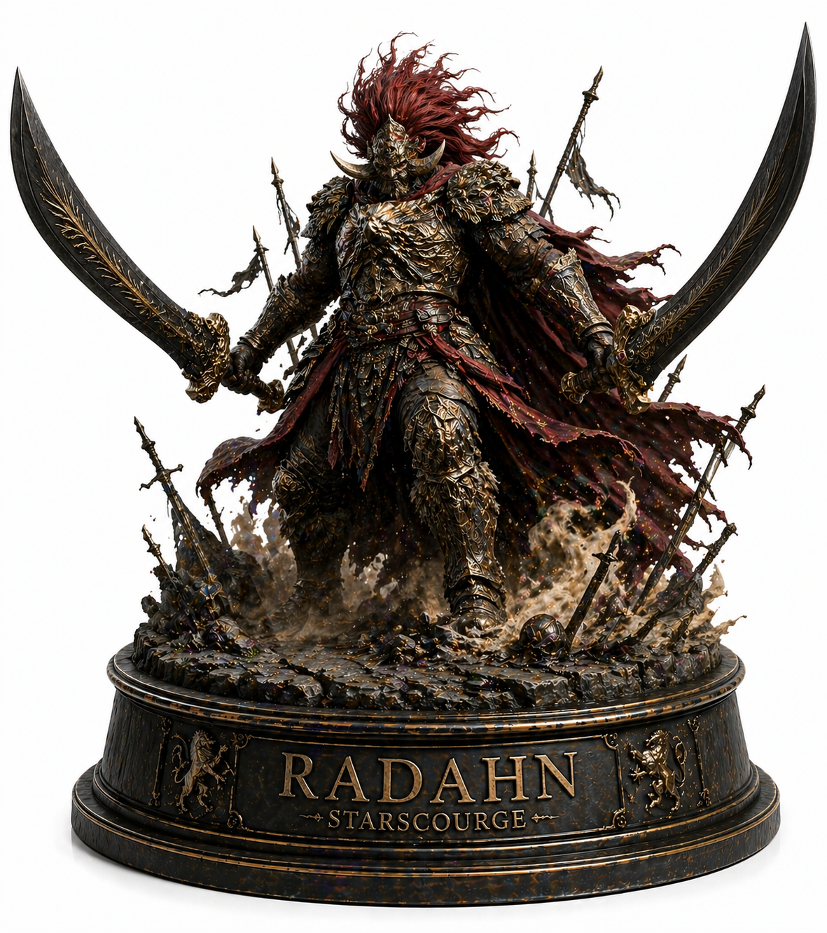 Starscourge Radahn 3D Hand Painted Figurine – Elden Ring Inspired