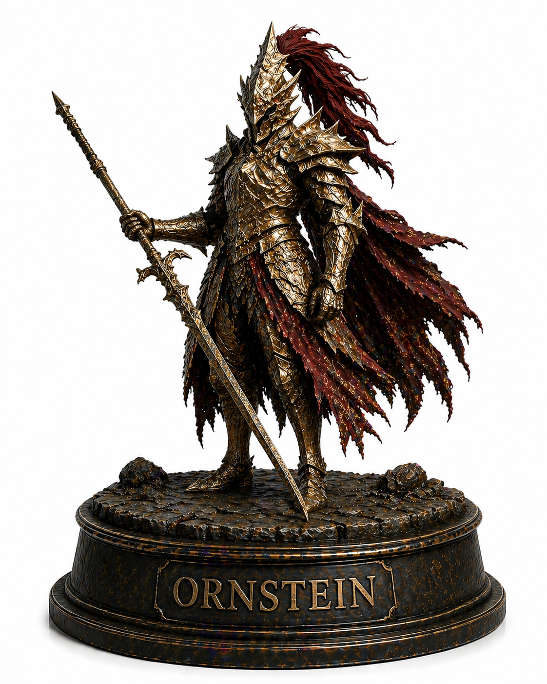 Dragon Slayer Ornstein 3D Hand Painted Figurine – Dark Souls Inspired