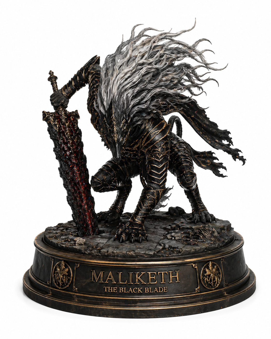 Maliketh the Black Blade 3D Hand Painted Figurine – Elden Ring Inspired