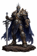 Arthas the Lich King 3D Hand Painted Figurine – Warcraft Inspired – 20 cm