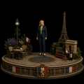 Marine Le Pen 3D Hand Painted Figurine | French Political Figure | France Diorama