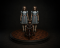 The Shining Twins & Danny 3D Hand-Painted Horror Diorama