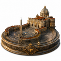 Vatican City / St. Peter’s Basilica 3D Hand-Painted Building 🇻🇦⛪