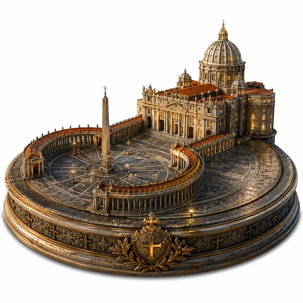 Vatican City / St. Peter’s Basilica 3D Hand-Painted Building 🇻🇦⛪