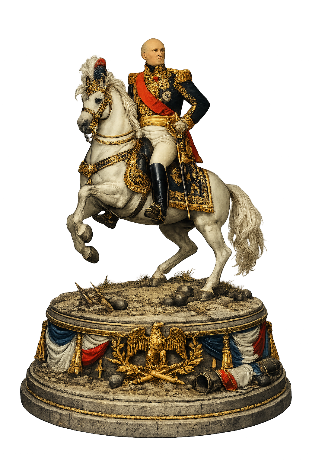 Jean-Baptiste Drouet d’Erlon 3D Hand Painted Figurine | French General on Horse | Waterloo 1815