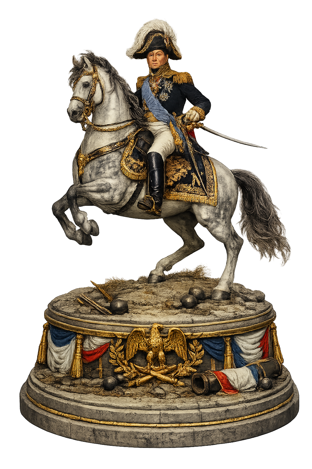 Charles Reille 3D Hand Painted Figurine | French General on Horse | Waterloo 1815
