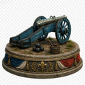 French Artillery Cannon 3D Hand Painted Model | Large Napoleonic Field Gun | Waterloo 1815