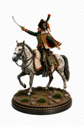 Chasseur à Cheval 3D Hand Painted Figurine | Napoleonic French Cavalry Waterloo 1815