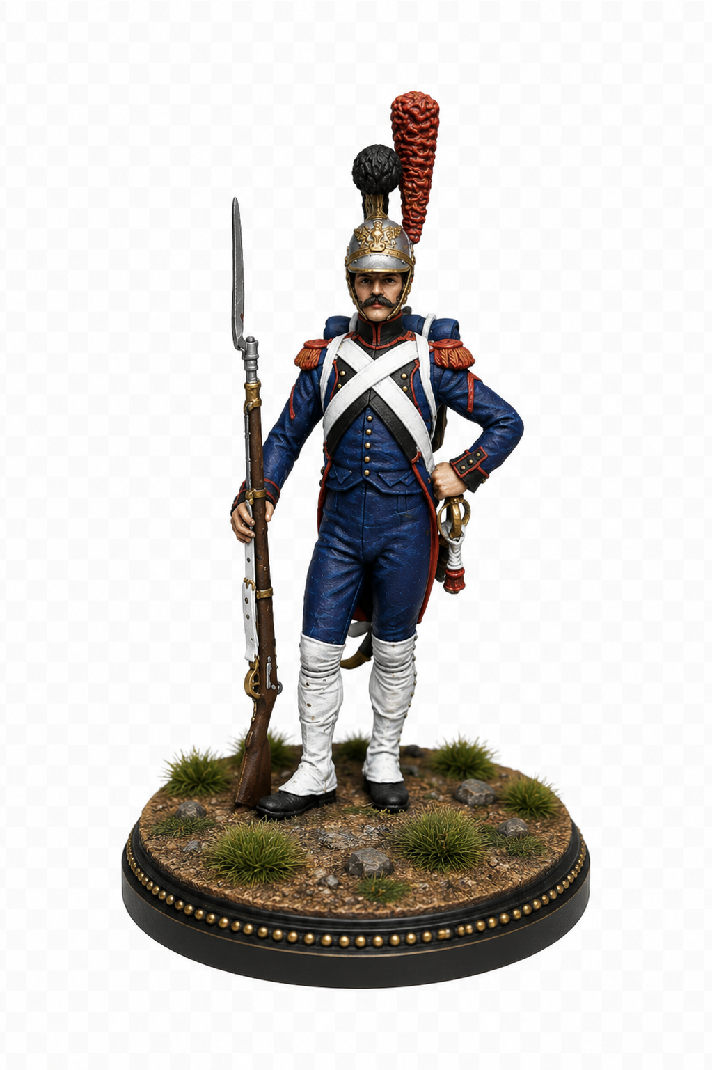 French Engineer Sapper 3D Hand Painted Figurine | Napoleonic Waterloo 1815
