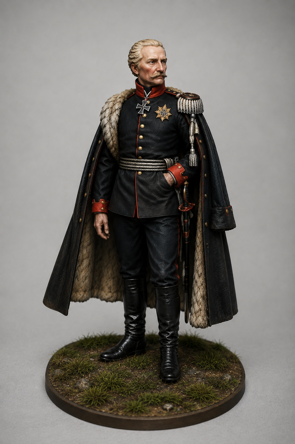 Field Marshal Gebhard von Blücher 3D Hand Painted Figurine | Waterloo Prussian Commander