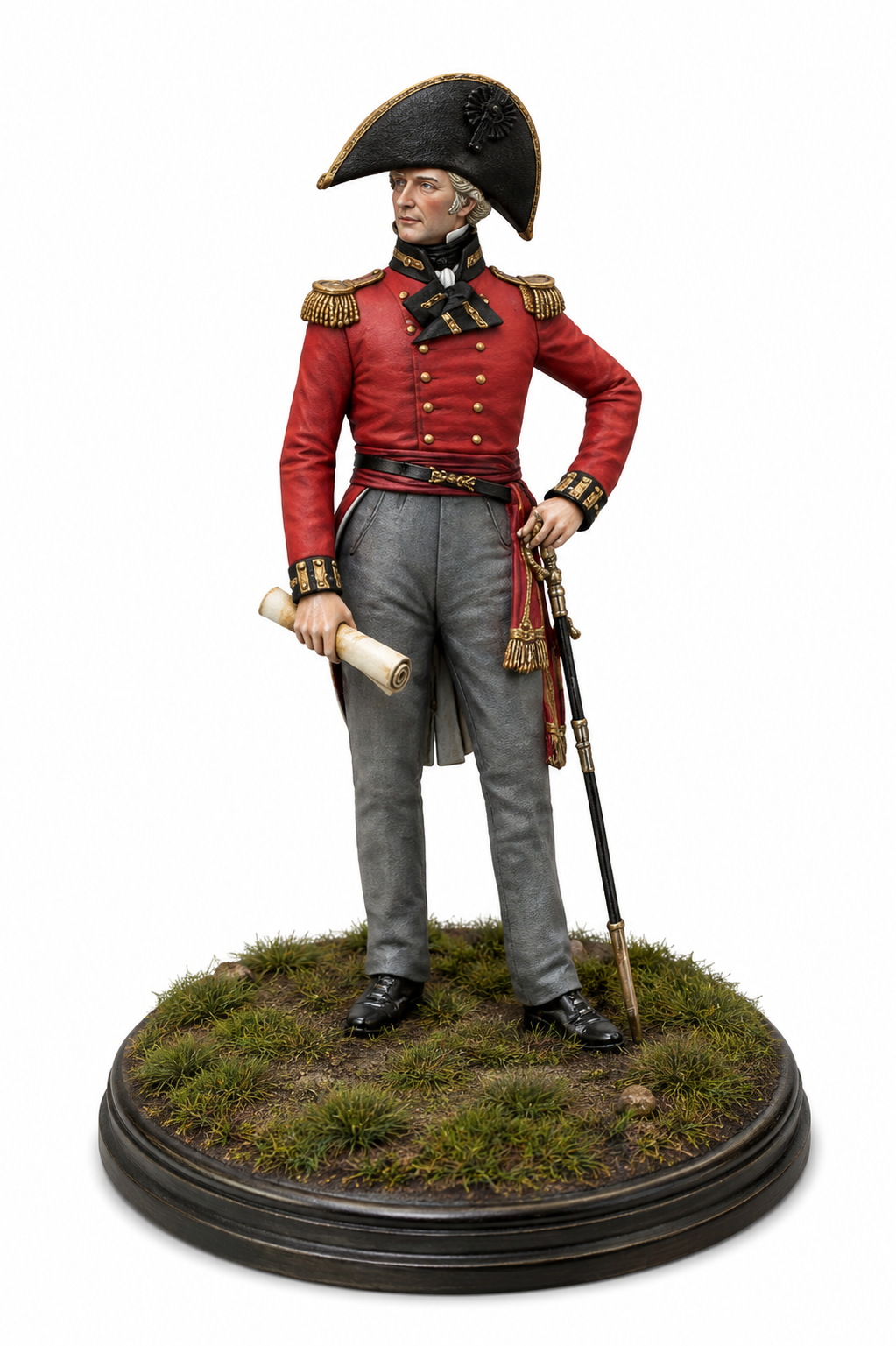 Royal Engineer 3D Hand Painted Figurine | Waterloo 1815 British Officer | Napoleonic Wars