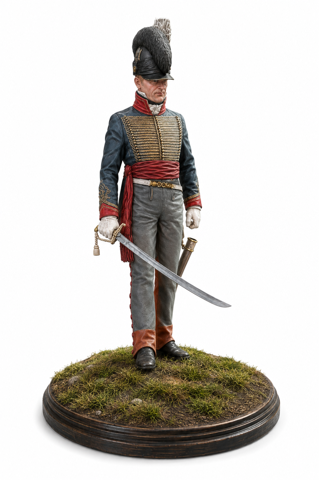 Royal Horse Artillery Gunner 3D Hand Painted Figurine | Waterloo 1815 British Artillery | Napoleonic Wars