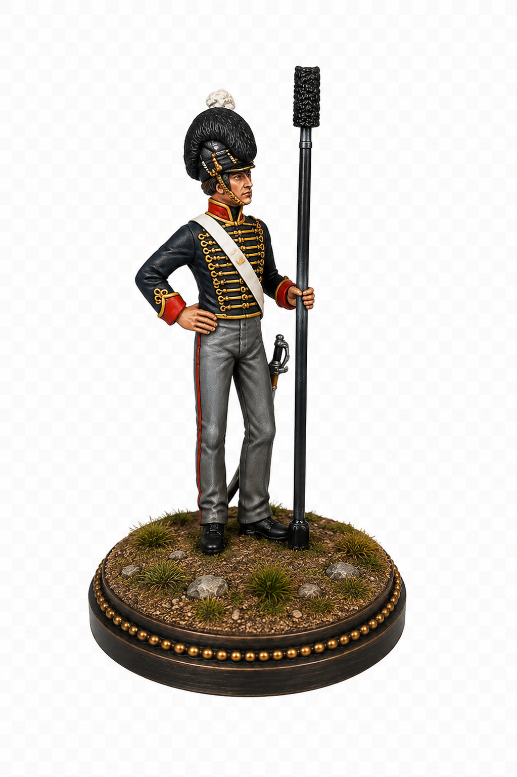 Horse Artillery Gunner 3D Hand Painted Figurine | Napoleonic Waterloo 1815