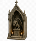 Dragon Gothic Book Nook – 3D Printed & Hand-Painted Fantasy Display 🐉⛪