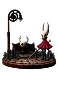 Hornet & The Knight 3D Hand Painted Hollow Knight Diorama – 20 cm