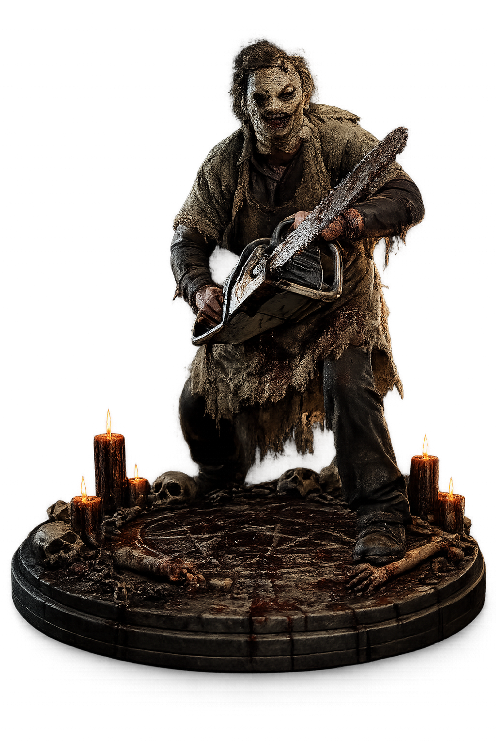 Leatherface 3D Hand-Painted Texas Chainsaw Massacre Diorama – 20 cm