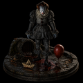 Pennywise 3D Hand-Painted Figurine | IT Horror Sewer Diorama Collectible