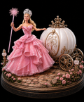 Glinda 3D Hand Painted Wicked Good Witch Diorama – 20 cm