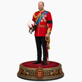 Prince William 3D Hand Painted Figurine | British Royal Family | Prince of Wales Ceremonial Statue