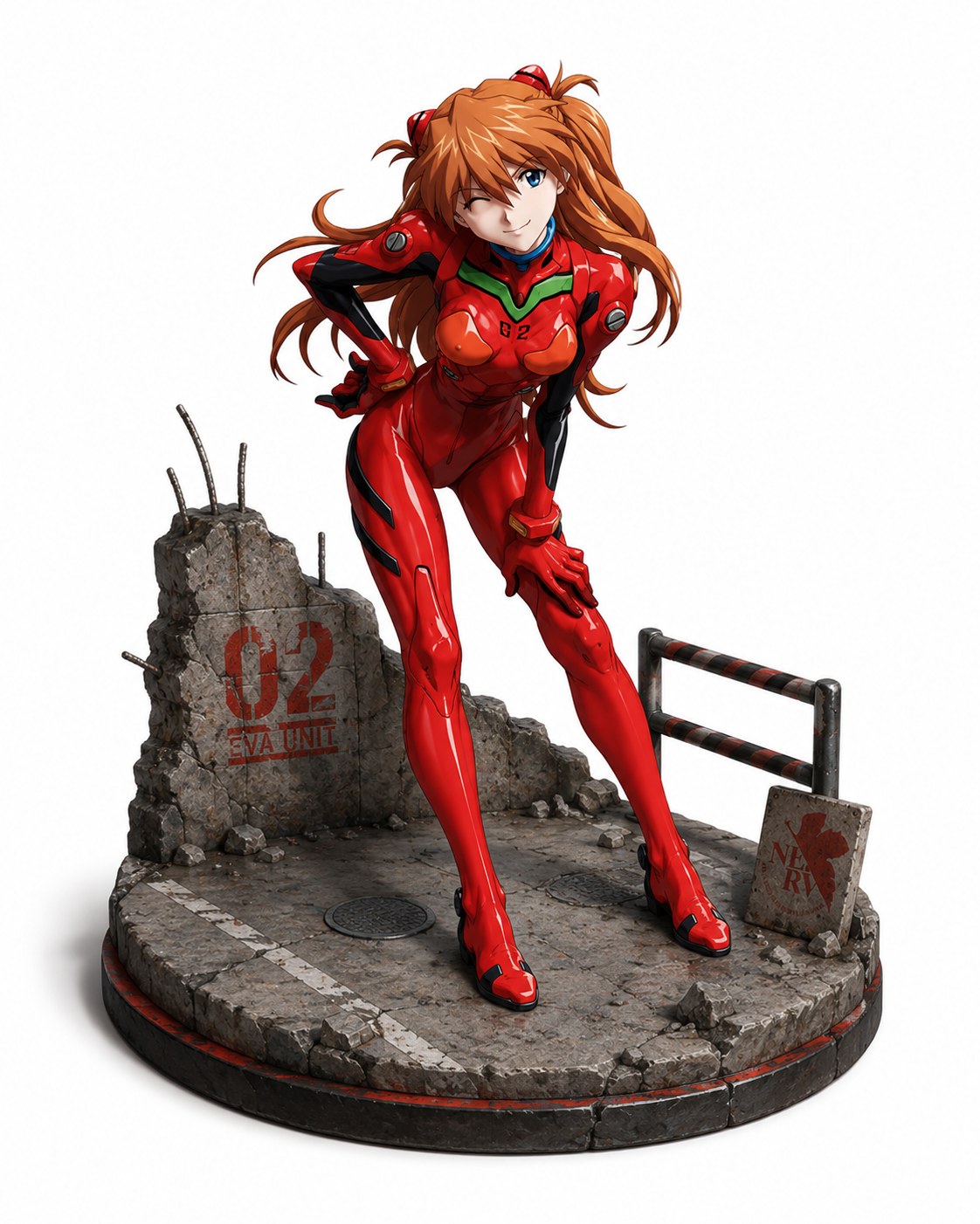 Asuka Langley – Hand-Painted 3D Collectible Figurine