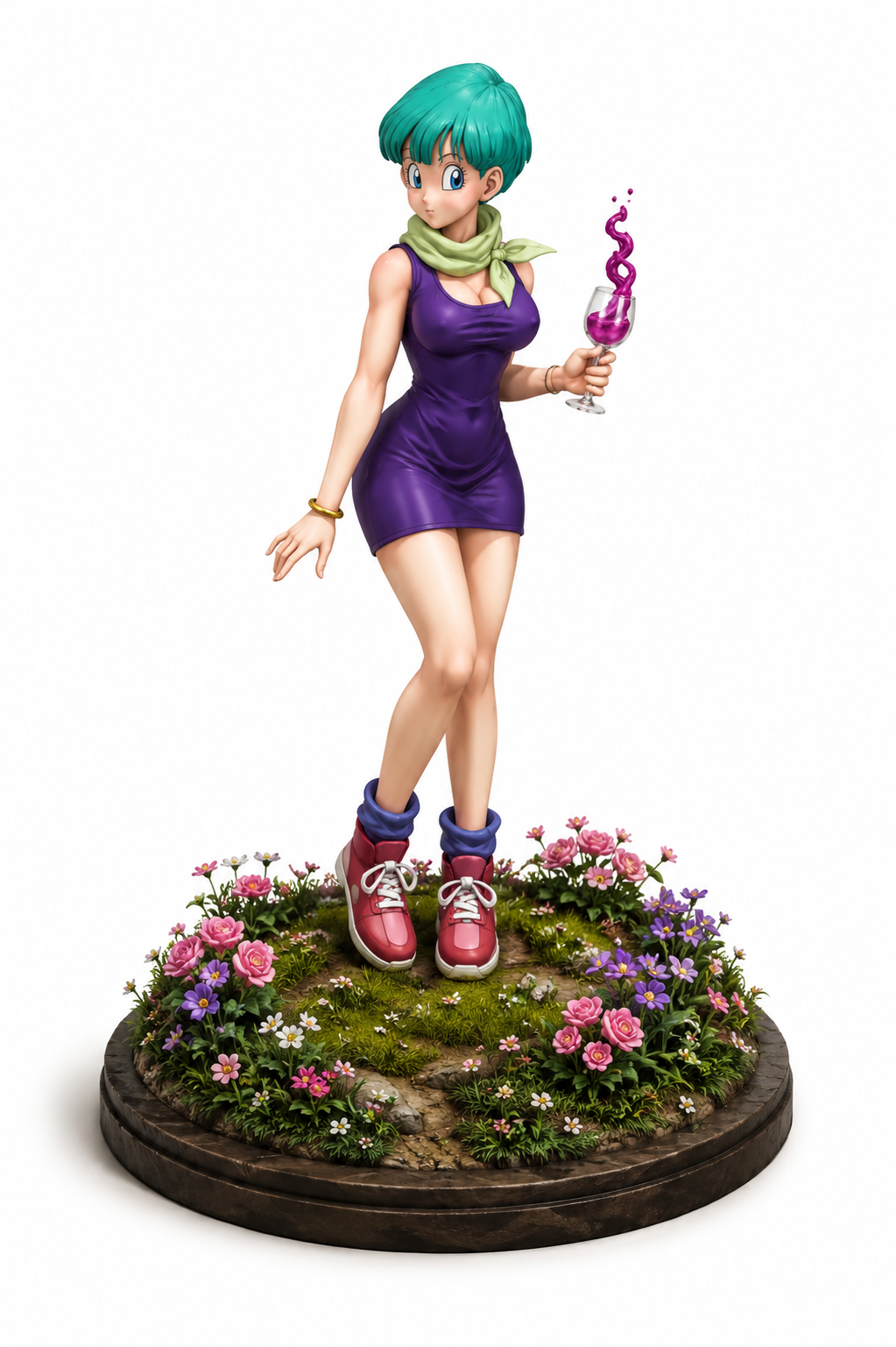 Bulma – Hand-Painted 3D Collectible Figurine