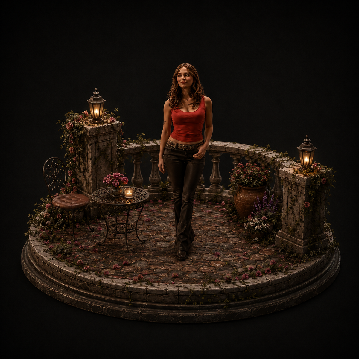 Faith Lehane 3D Hand Painted Buffy the Vampire Slayer Diorama – 20 cm