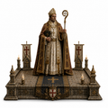 Henry of Blois 3D Hand Painted Figurine | Medieval Bishop of Winchester Historical Statue