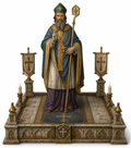 Theobald of Bec 3D Hand Painted Figurine | Archbishop of Canterbury | Medieval Church Historical Statue
