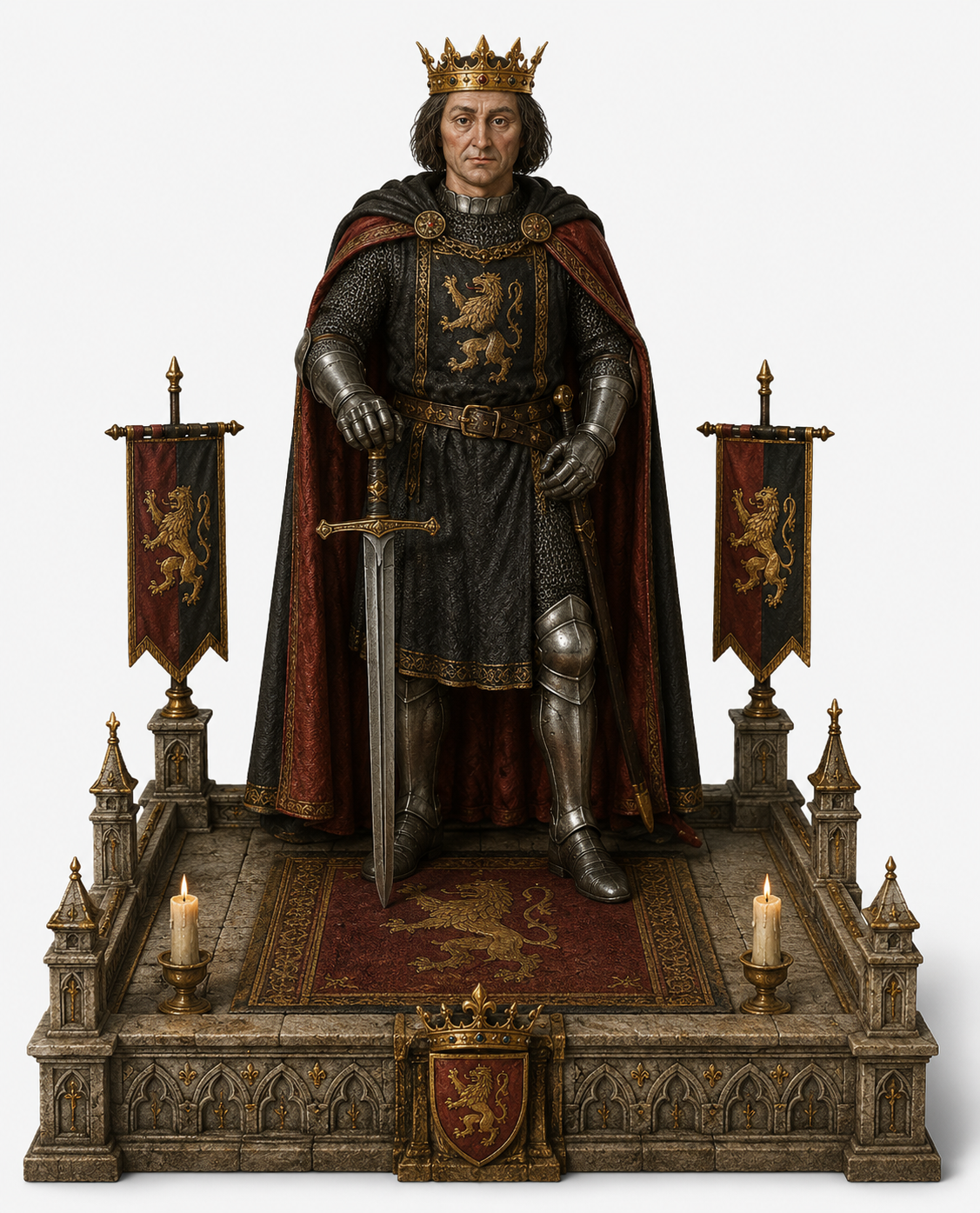 William of Ypres 3D Hand Painted Figurine | Medieval Knight | The Anarchy Historical Statue