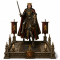 William of Ypres on Horse 3D Hand Painted Figurine | Medieval Mounted Knight | The Anarchy Statue
