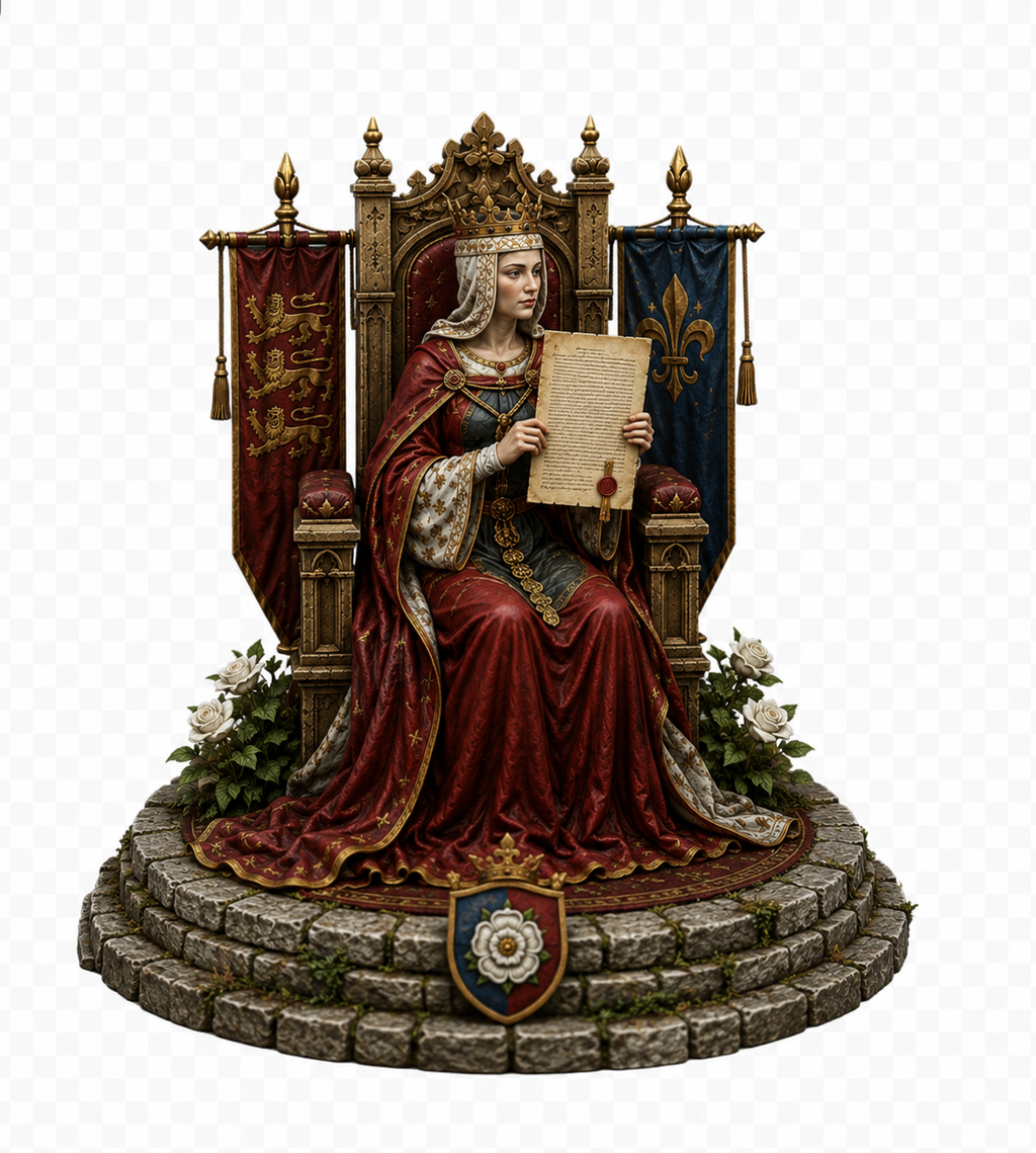 Empress Matilda 3D Hand Painted Figurine | Medieval Queen Historical Statue | 2 Designs