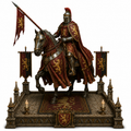 William of Aumale 3D Hand Painted Figurine | Medieval Norman Knight on Horse | Historical Warrior Statue