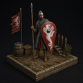 Norman Soldier 3D Hand Painted Figurine | Medieval Knight | The Anarchy Warrior