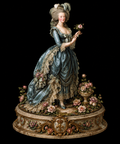 Marie Antoinette 3D Hand Painted Figurine | Queen of France | Versailles Royal Statue