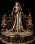 Isabella of France 3D Hand Painted Figurine | Medieval Queen of England Royal Statue