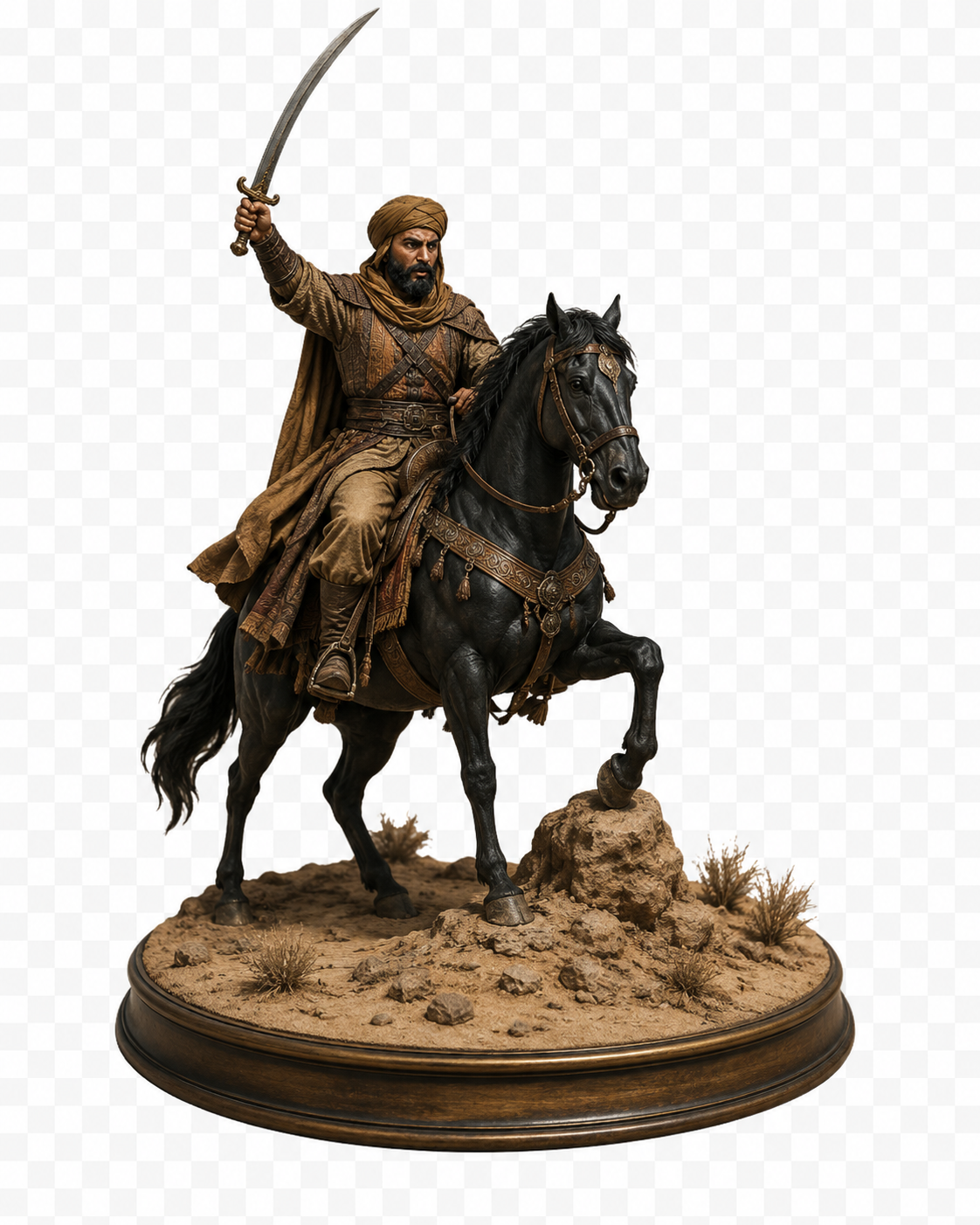 Khalid ibn al-Walid 3D Hand Painted Figurine | Sword of Allah | Islamic History