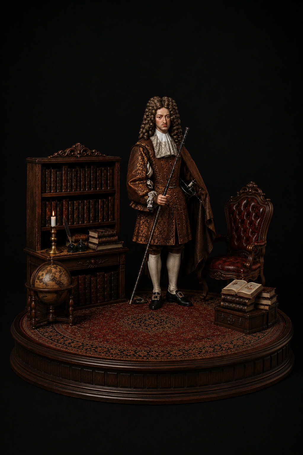 Charles II of Spain 3D Hand Painted Figurine | Spanish Habsburg King