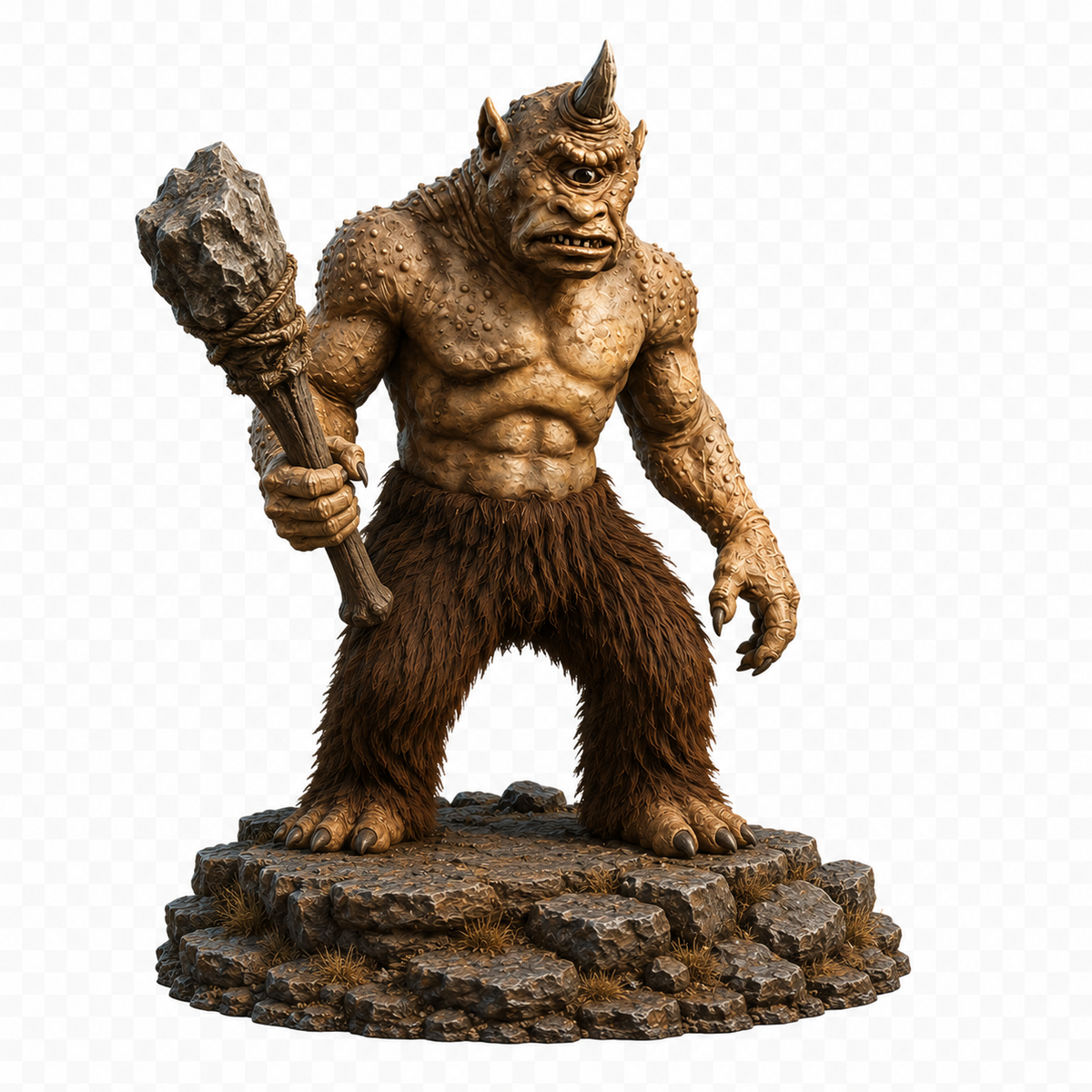 Cyclops 3D Hand-Painted Figurine – Greek Mythology Monster 👁️