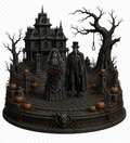 Phantom Manor 3D Hand Painted Bride & Groom Diorama – 20 cm