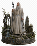 Saruman 3D Hand-Painted Figurine | White Wizard Fantasy Diorama