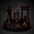 Ai Enma 3D Hand Painted Hell Girl Diorama – 20 cm