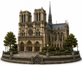 Notre-Dame de Paris 3D Hand-Painted Cathedral Model – Gothic Architectural Display ⛪🇫🇷