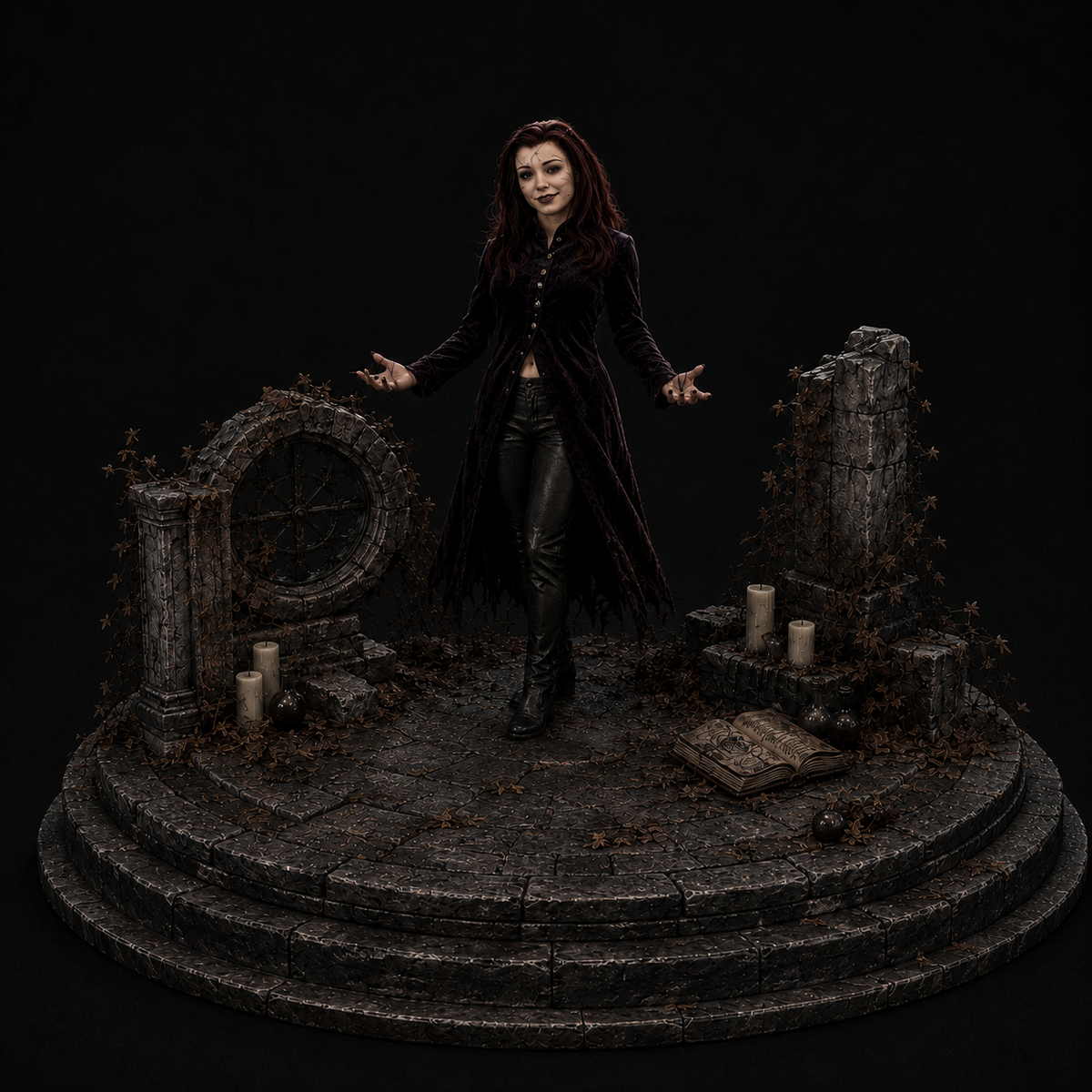 Dark Willow 3D Hand Painted Buffy the Vampire Slayer Statue – 20 cm