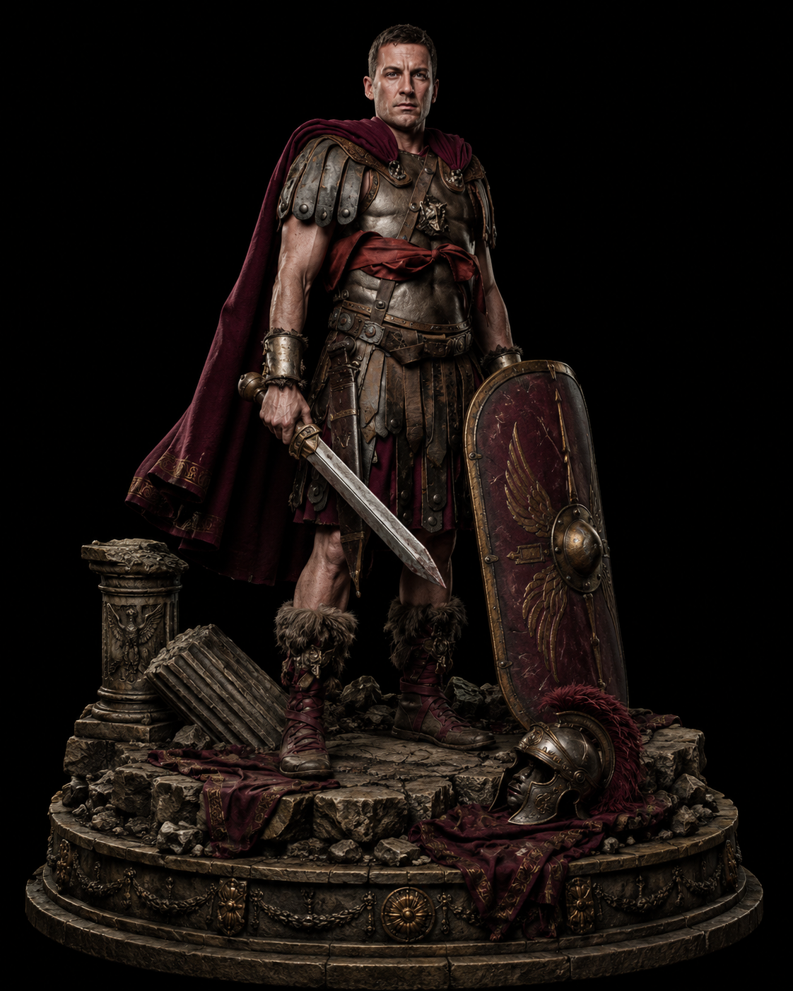 Marcus Licinius Crassus 3D Hand Painted Figurine | Roman General | Ancient Rome Statue