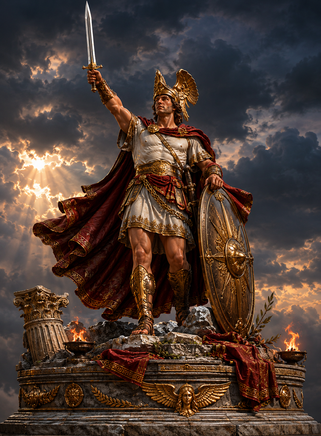 Arminius 3D Hand Painted Figurine | Germanic Warrior & Battle of Teutoburg