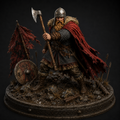 Harald Hardrada 3D Hand Painted Figurine | Viking King of Norway Historical Warrior Statue