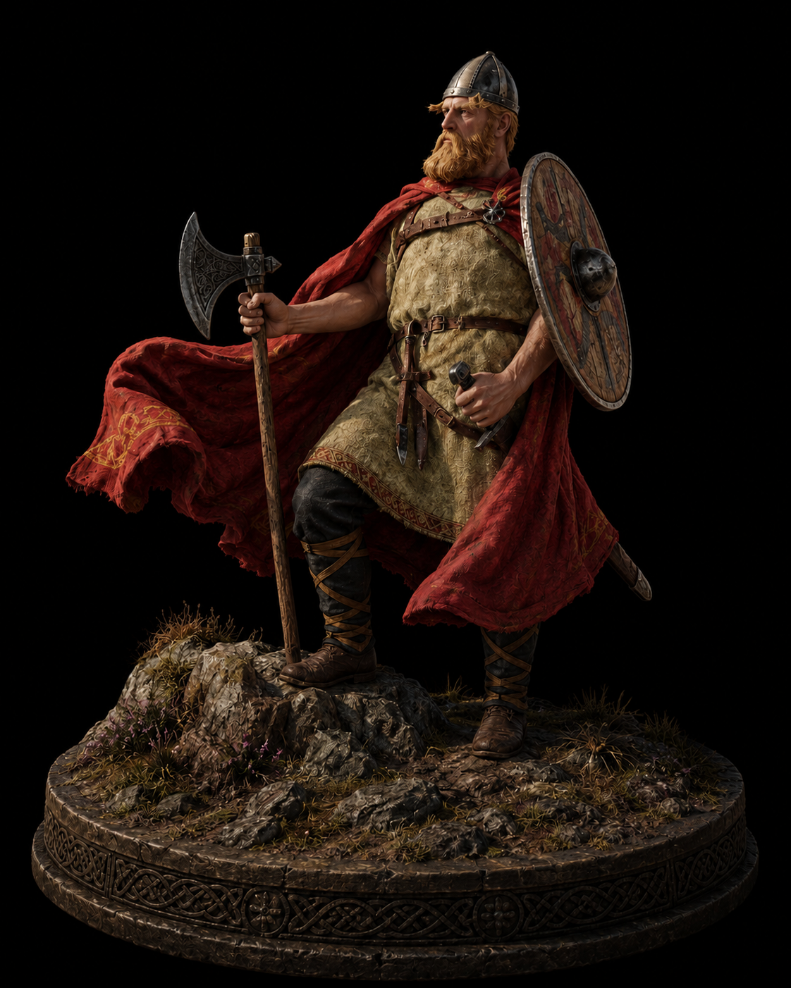 Leif Erikson 3D Hand Painted Figurine | Viking Explorer | Norse History
