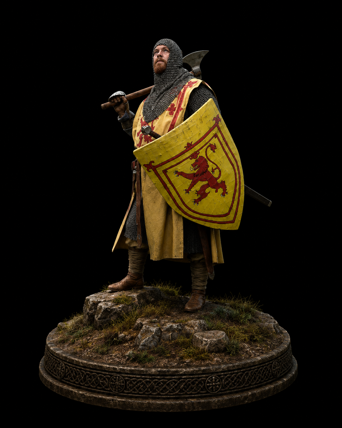Robert the Bruce 3D Hand Painted Figurine | King of Scots | Medieval Scottish Warrior Statue